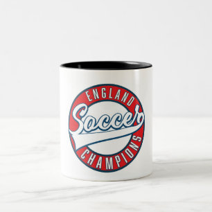 England Fußball Champions Logo Zweifarbige Tasse