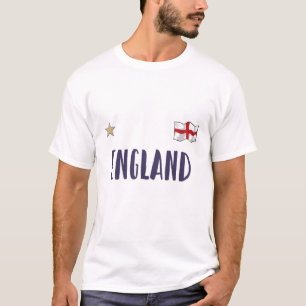 England Fußball Fan Shirt Englische Flagge