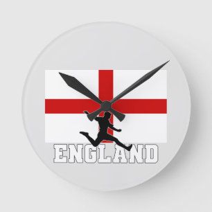 England Fußball-Fußballnationalmannschaft Runde Wanduhr