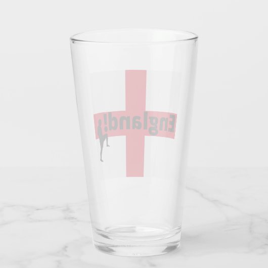 England Fußball Glas (Rückseite)