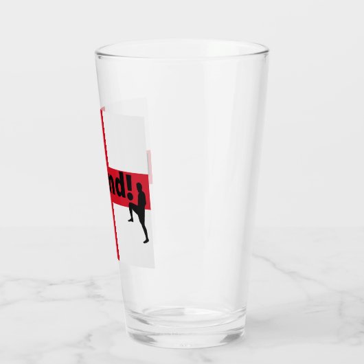 England Fußball Glas (Links)