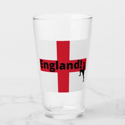 England Fußball Glas (Vorderseite)