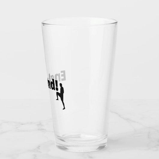 England Fußball Glas (Links)