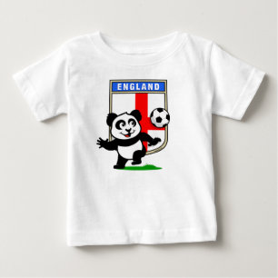 England-Fußball-Panda (helle Shirts) Baby T-shirt