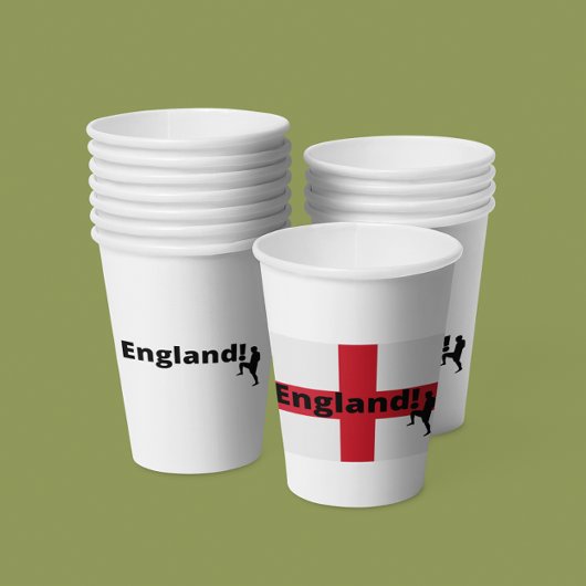 England Fußball Pappbecher