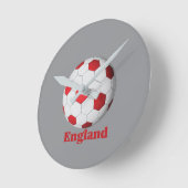 England Fußball Runde Wanduhr (Winkel)