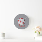 England Fußball Runde Wanduhr (Zuhause)