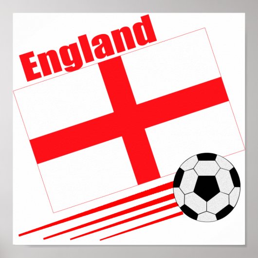 England Fußball-Team Poster (Vorne)