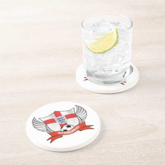 England Fußball-Untersetzer Sandstein Untersetzer (Seite)