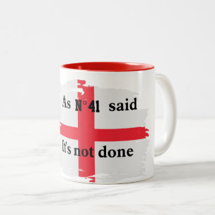 England Fußball Zitat Nr. 41 Tasse