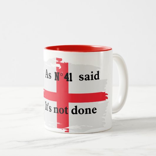 England Fußball Zitat Nr. 41 Tasse (VorderseiteRechts)