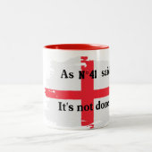 England Fußball Zitat Nr. 41 Tasse (Mittel)