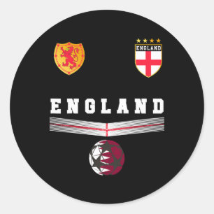 England Fußballfans Trikot Englische Flagge Fußbal Runder Aufkleber