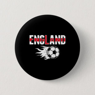 England Fußballfans Trikot - Englische Flagge Fußl Button