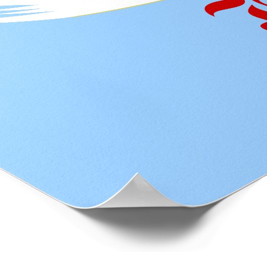 England-Fußballflagge Poster (Ecke)