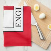 England Geschirrtuch (Viertel Falte)