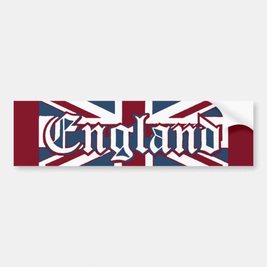 England-Gewerkschaft Jack-Flagge Autoaufkleber (Vorne)