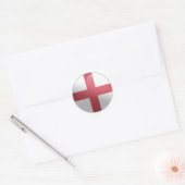 England Glossy Circle Flag Runder Aufkleber (Umschlag)
