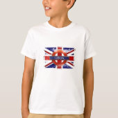 England, Großbritannien, Union Jack, Grunge Flagge T-Shirt (Vorderseite)