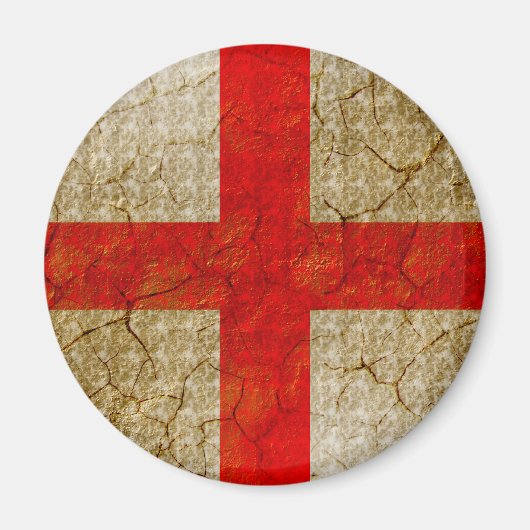 England Grunge Flag Magnet (Vorne)