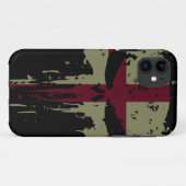 England Grunge Schädel Case-Mate iPhone Case (Rückseite (Horizontal))