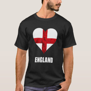 England Heart English Roots England Flag St. Georg T-Shirt