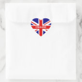 England Heftsticker Herz-Aufkleber (Tasche)