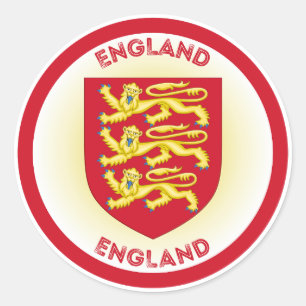 England Heritage Emblem Runder Aufkleber