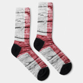 England Holzflagge Socken (Rechts)