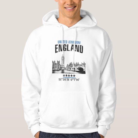 England Hoodie (Vorderseite)