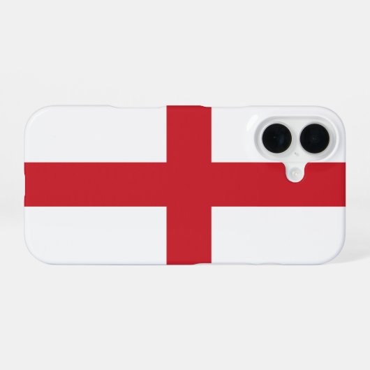 England iPhone 16 Hülle (Rückseite (Horizontal))