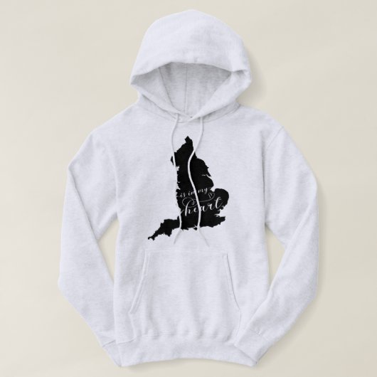 England ist in meinem Herzen Hoodie (Design vorne)
