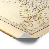 England Kanäle, Eisenbahnen Poster (Ecke)