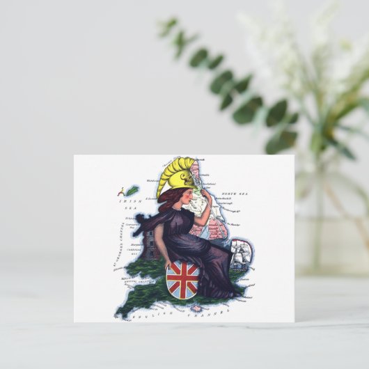 England Kariceller Karte (Stehend Vorderseite)