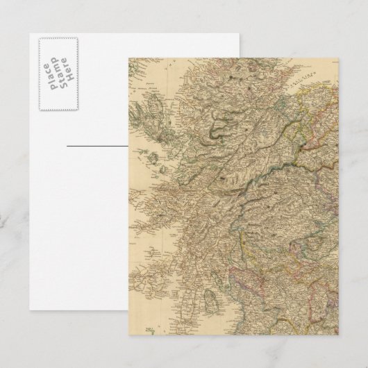 England Karte (Vorne/Hinten)