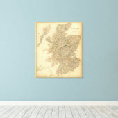 England Karte Leinwanddruck (Insitu (Holzboden))