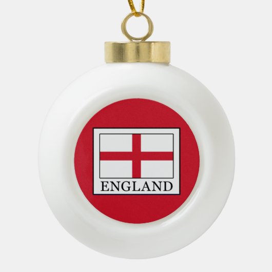 England Keramik Kugel-Ornament (Vorderseite)