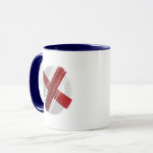 England-Kricketball Tasse (Vorderseite Links)