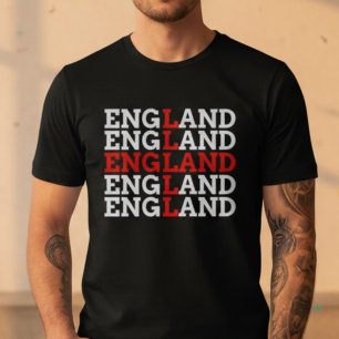 England Landesflagge Name Fußball Fan T-Shirt