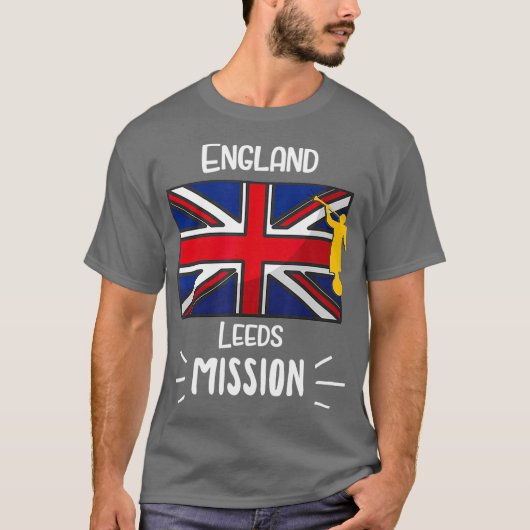 England Leeds Mormon LDS Mission Missionspensum T-Shirt (Vorderseite)