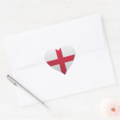 England Liebe Flaggenstempel Herz-Aufkleber (Umschlag)