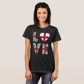 England Liebe St George's Cross English Roots Engl T-Shirt (Vorne ganz)
