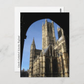 England Lincoln Cathedral Travel Postkarte (Vorne/Hinten)