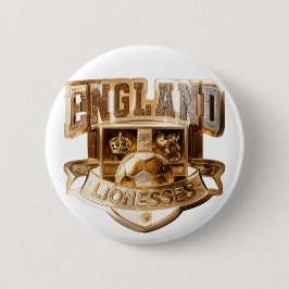 England Lionesses Gold Abzeichen Button