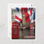 England - London - Big Ben - Postkarte (Vorne/Hinten)