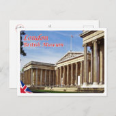 England - London - Britisches Museum - Postkarte (Vorne/Hinten)