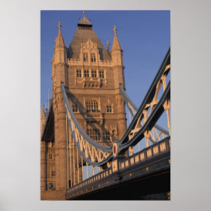 England, London, Die Tower Bridge Poster