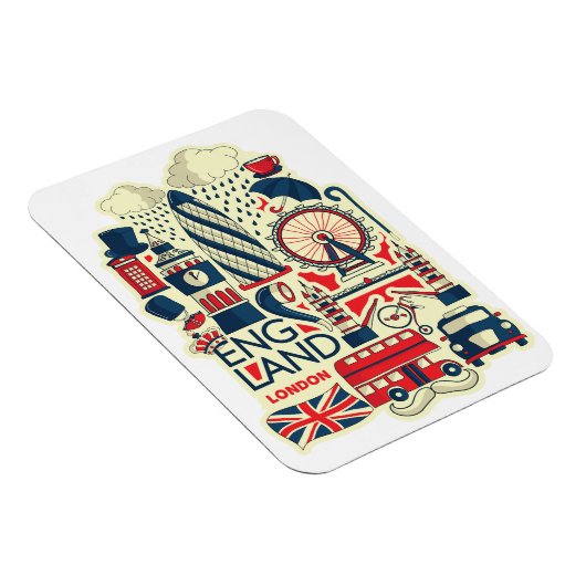 England London Funny Magnet (Rechte Seite)