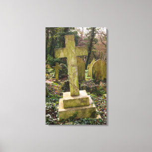 England, London, Highgate Cemetery, Grabstätte Leinwanddruck
