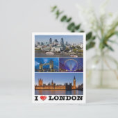 England - London - I Liebe - Postkarte (Stehend Vorderseite)